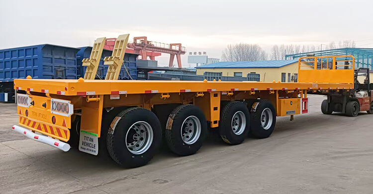 4 Axle Semi Flatbed Trailer for Sale in Zambia