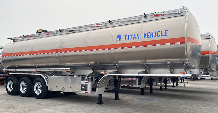 3 Axle Aluminum Tanker Trailer for Sale in Tanzania