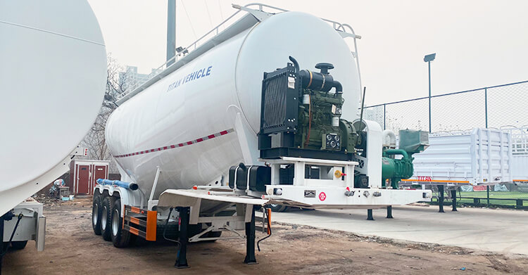 3 Axle Bulk Cement Tanker for Sale in Saudi Arabic