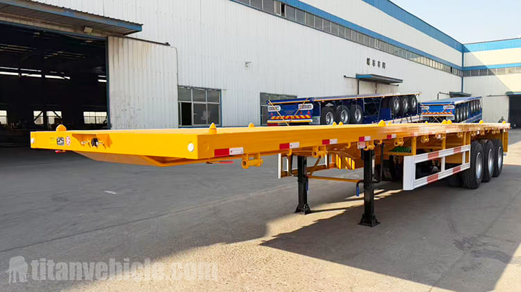 Tri Axle Flatbed Truck Trailer for Sale in Congo