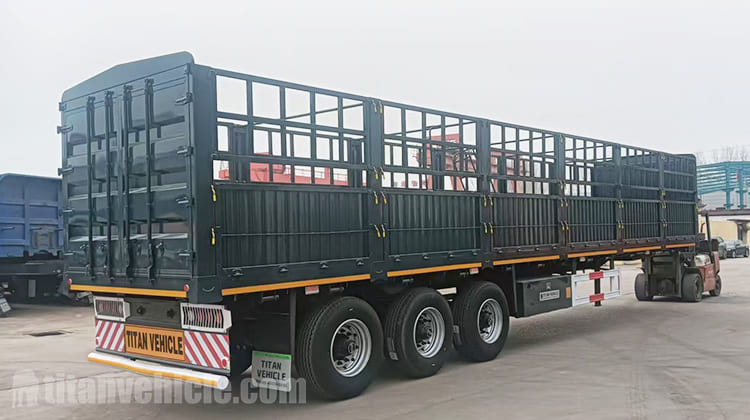 3 Axle Fence Cargo Semi Trailer for Sale in Tanzania