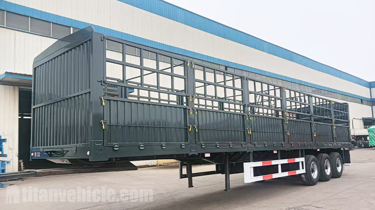 3 Axle Fence Cargo Semi Trailer for Sale in Tanzania