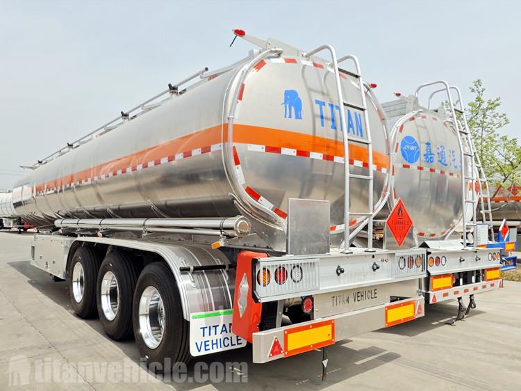 Aluminum Fuel Tanker Trailer for Sale in Chile