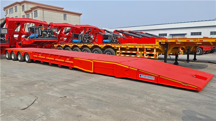 4 Axle Folding Gooseneck Trailer for Sale In Guam