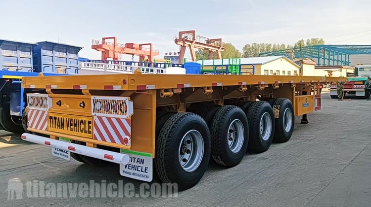 4 Axle Truck Flatbed Trailer Prices for Sale in Congo