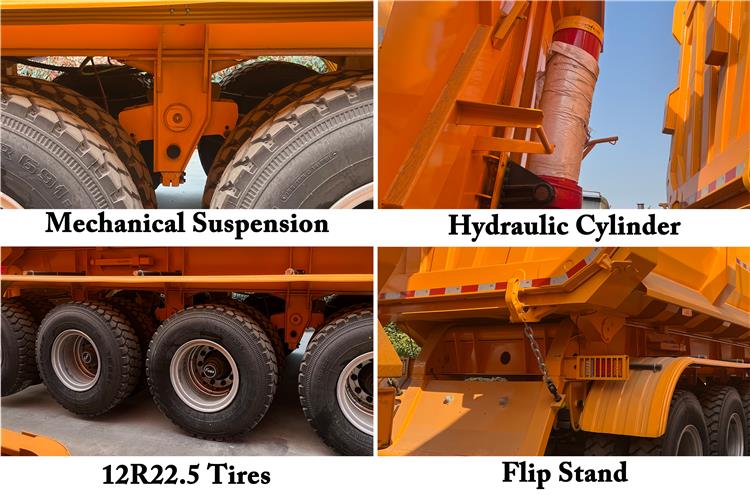 4 Axle Dump Semi Trailer for Sale In Congo