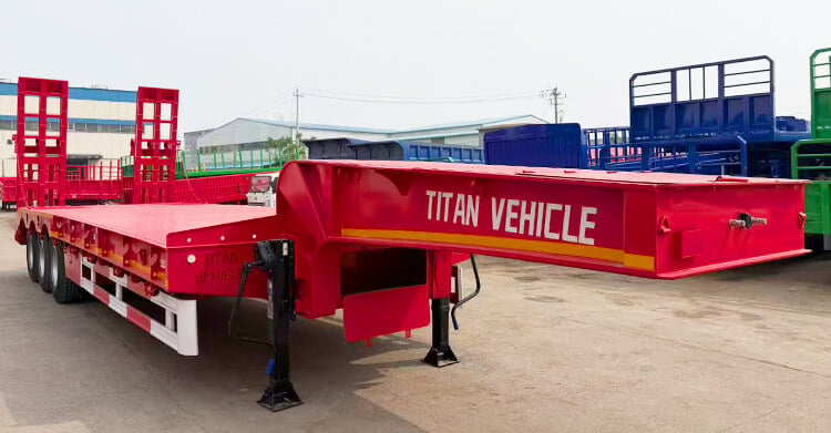 Heavy Duty 3 Axle 60 Ton Low Bed Trailer Price in Zambia
