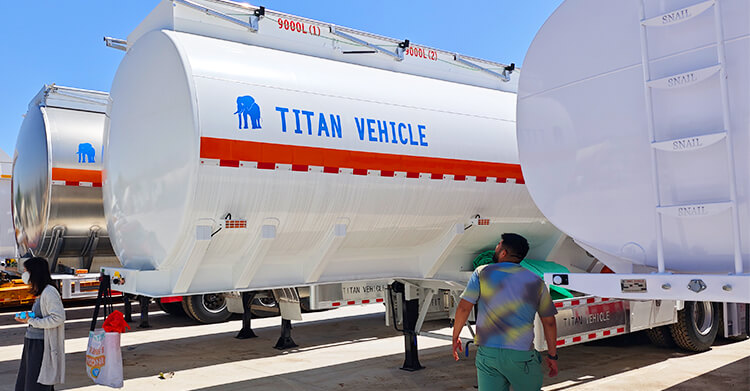Titan 45000 Liters Fuel Tanker Trailer for Sale in Ghana