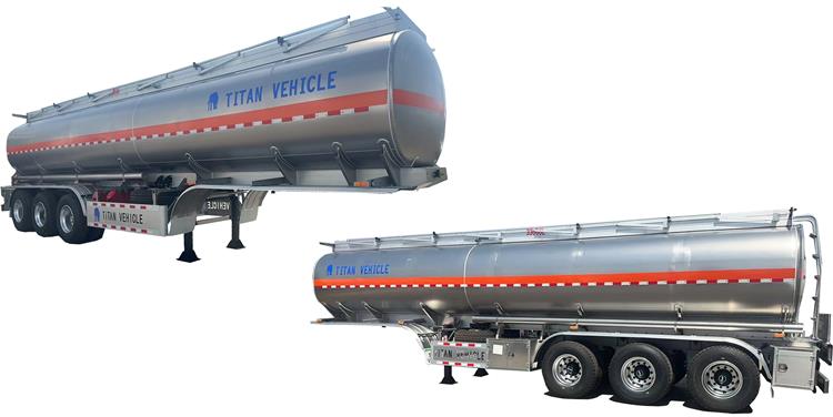 45000 Liters Aluminum Tanker Trailer for Sale In Costa Rica