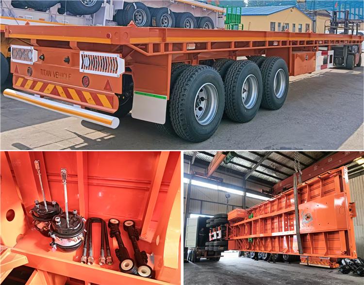 Tri Axle Flatbed Trailer for Sale In Zambia