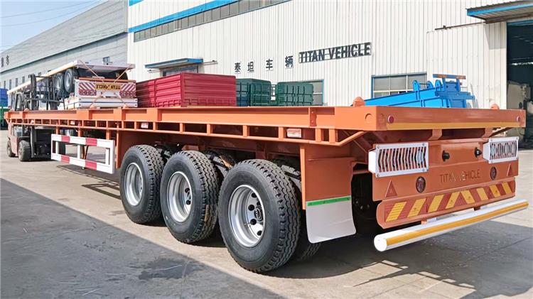 Tri Axle Flatbed Trailer for Sale In Zambia