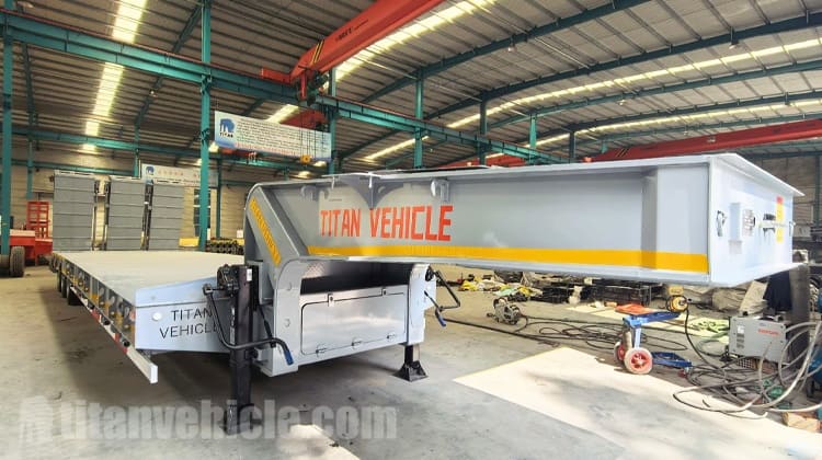 Tri Axle Hydraulic Low Bed Trailer for Sale in Nigeria