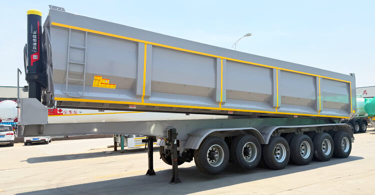 6 Axle End Dump Semi Trailer for Sale in Tanzania