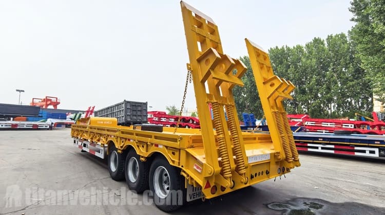 3 Axle 60 Ton Low Bed Truck Trailer for Sale in Sierra Leone