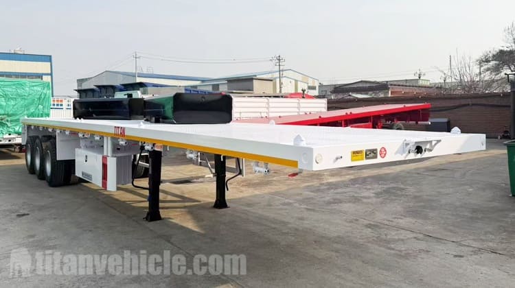 Tri Axle Flat Deck Trailer for sale in Tanzania