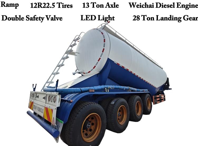 45CBM Bulker Cement Tanker Trailer for Sale In Libya
