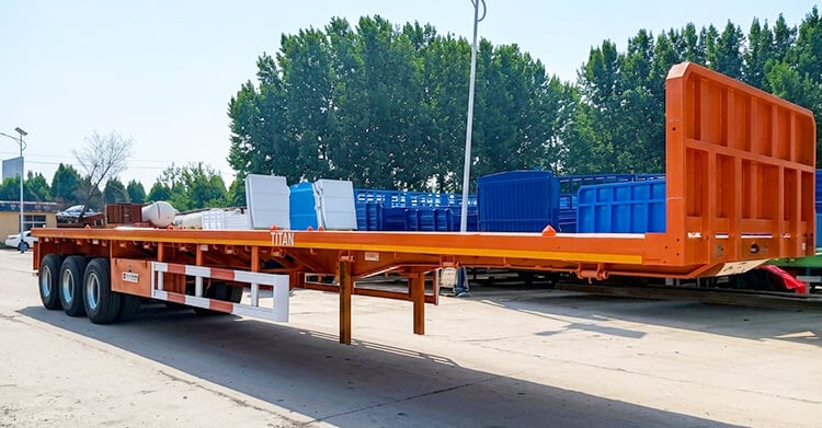 40 Ft Tri Axle Flatbed Trailer for Sale in Zambia