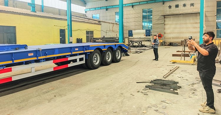 3 Axle 60 ton Lowbed Trailer for Sale in Saudi Arabic