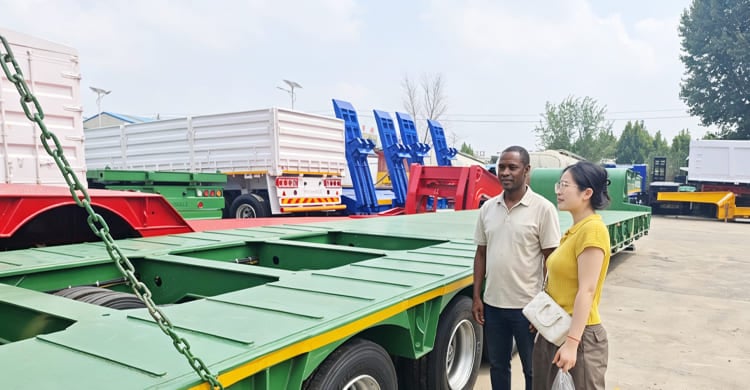 100 Ton Lowbed Semi Trailer for Sale in Sierra Leone
