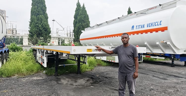 3 Axle Semi Truck Flatbed Trailer for Sale in Dar es Salaam