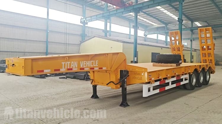 3 Axle Semi Low Bed Trailer Truck for Sale in Uganda