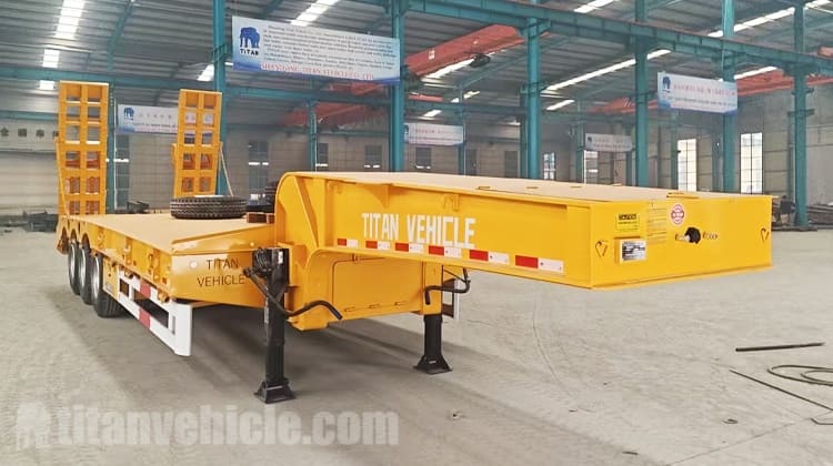 3 Axle Semi Low Bed Trailer Truck for Sale in Uganda