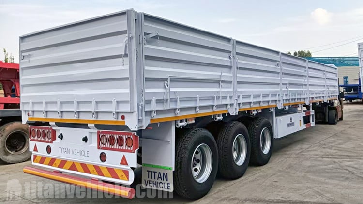 Tri Axle Grain Semi Trailer for Sale in Zambia