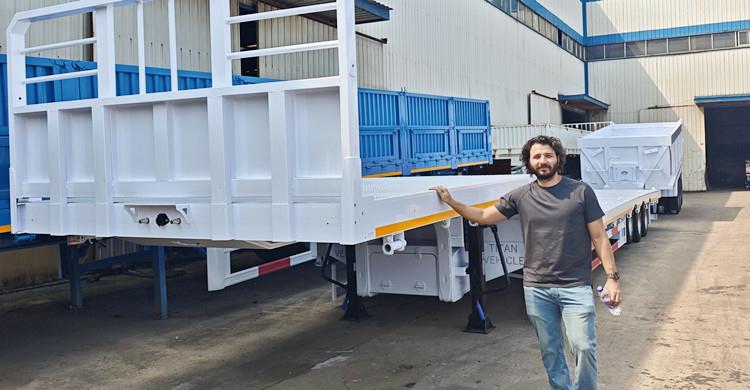 Customer from Costa Rica Visit TITAN Factory to Buy Flatbed Trailer