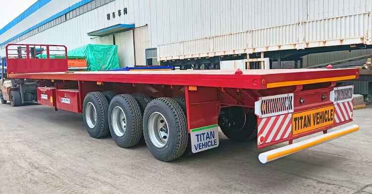 3 Axle Flat Bed Semi Trailer for Sale in Uganda