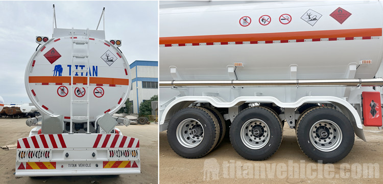 45000 Liters Petrol Tanker Trailer for Sale in Congo