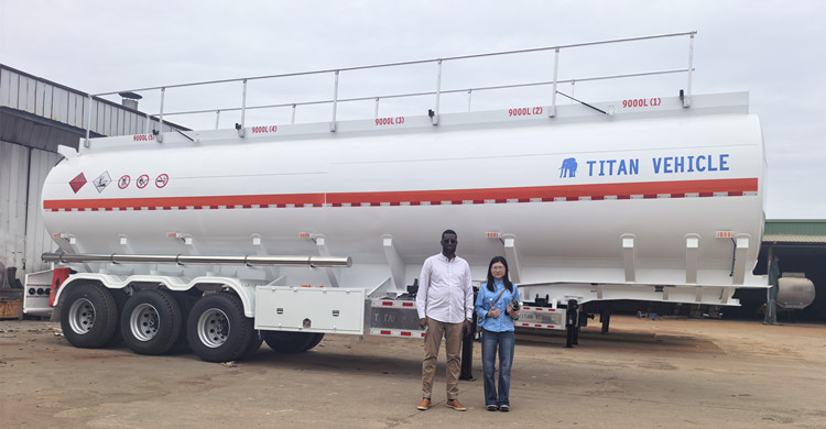 45000 Liters Petrol Tanker Trailer for Sale in Congo