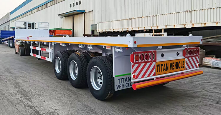 Tri Axle Flatbed Trailer for Sale in Uganda