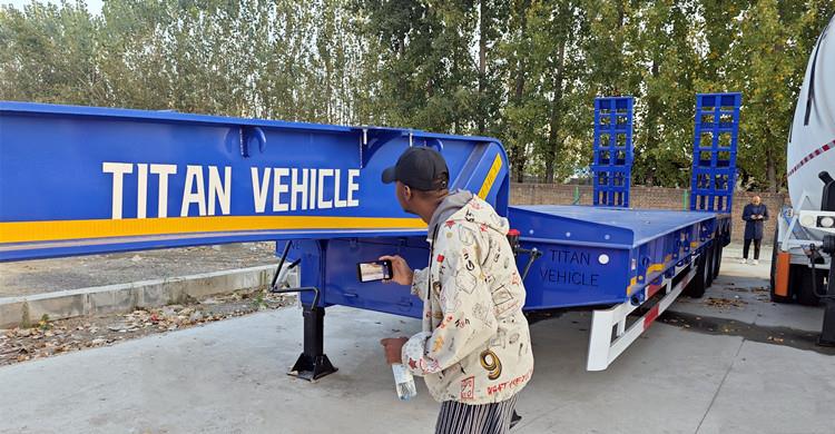 Zambian Customer Visit TITAN Factory to Purchase a Lowbed Trailer
