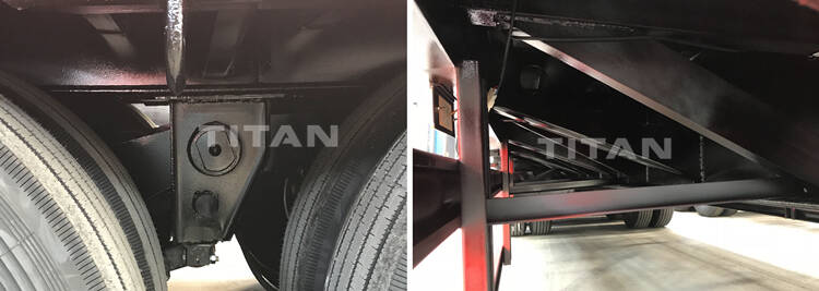 Details of the low bed trailer