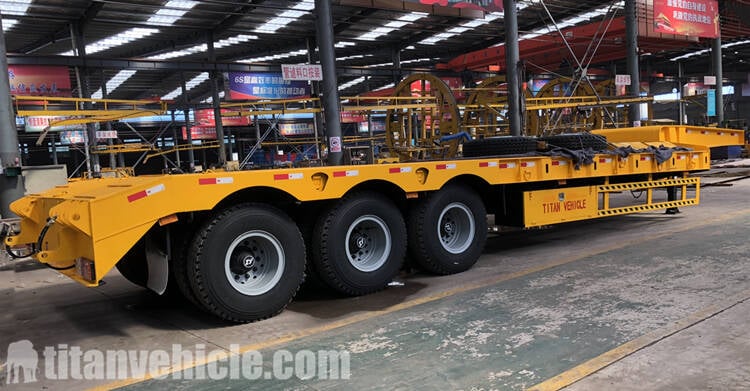 3 Axle lowbed Semi Trailer