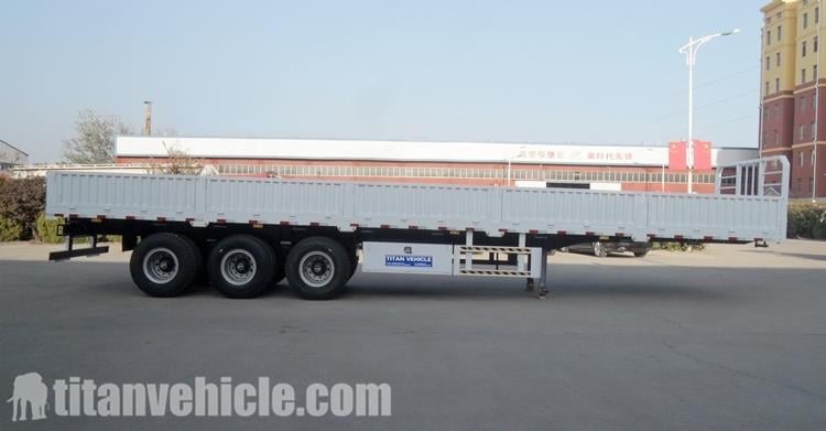 3 Axle Drop Side Semi Trailer For Sale