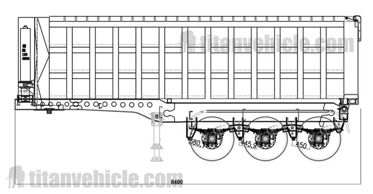 Drawing of Tipper Trailer
