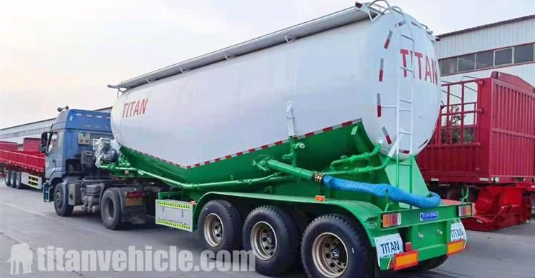 3 Axles 35M3 Bulk Cement Tanker Trailer for Sale in Zimbabwe Harare
