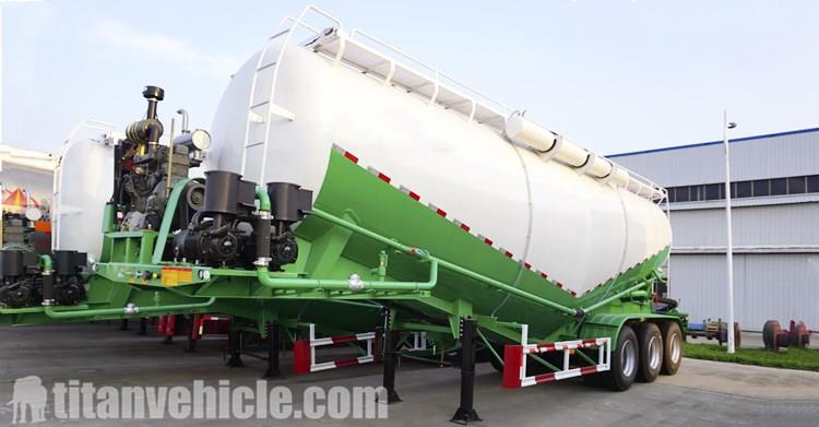 Drawing of 3 Axle 35m3 Bulk Cement Tanker Trailer Price