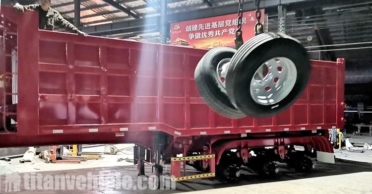 Package of 3 Axle Dump Tipper Trailer for Sale
