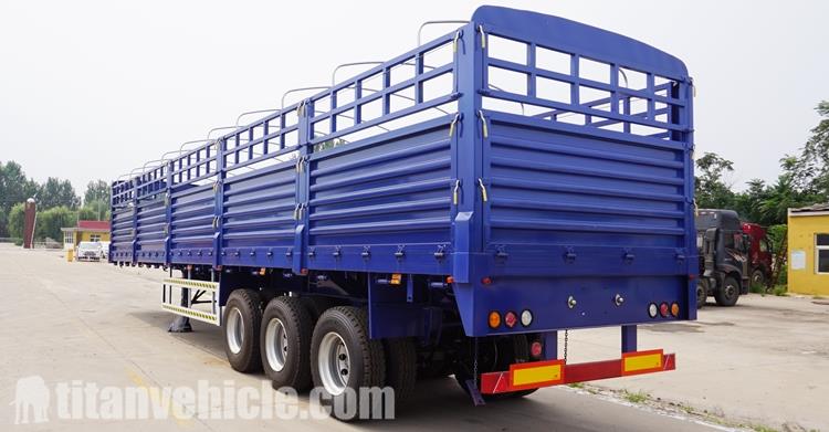 3 Axle Fence Cargo Semi Trailer Price