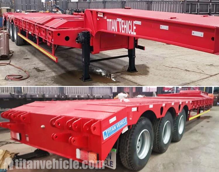 Tri Axle 90 Ton Low Bed Trailer for Sale In Ghana
