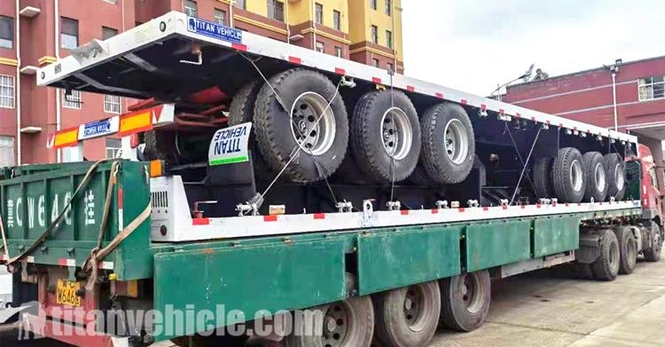 Triaxle Flat Bed Trailer for Sale In Malawi MWBLZ
