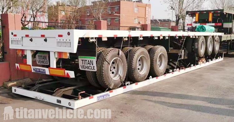 Tri Axle Flat Bed Trailer for Sale Price