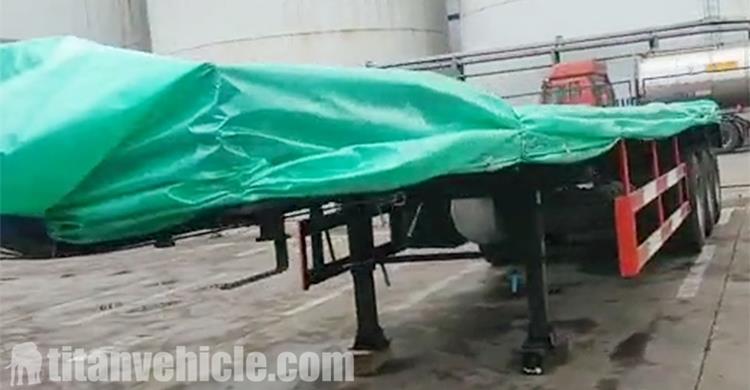 Package of Tri Axle Flatbed Trailer