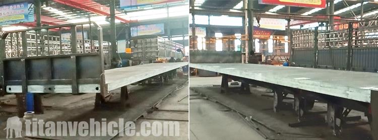 Flatbed Trailer with Front Wall Product Process