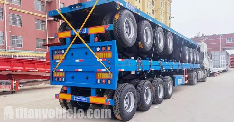 Tri Axle Flat Bed Trailer for Sale Near Me Manufacturer