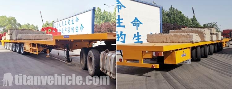 Testing of 100 Ton Extendable Semi Trailer for Sale