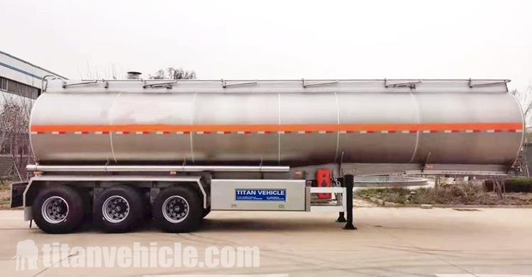 42000 Liters Aluminum Tanker Trailer for Sale In Burkina Faso