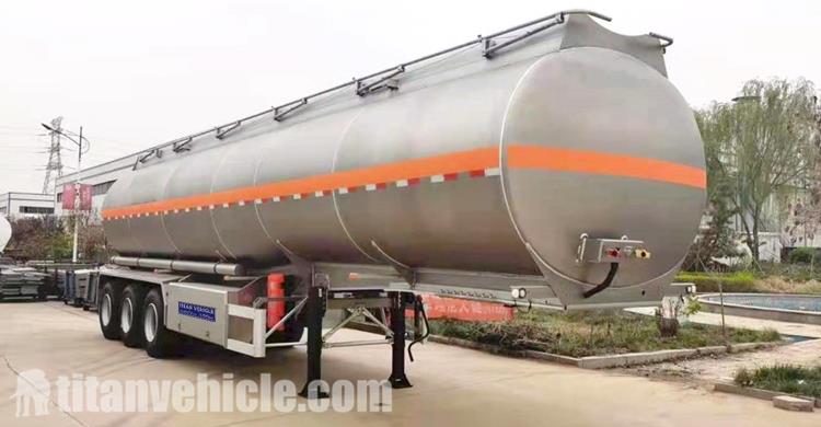 3 Axle 42CBM Alunimun Fuel Tanker Trailer for Sale Price